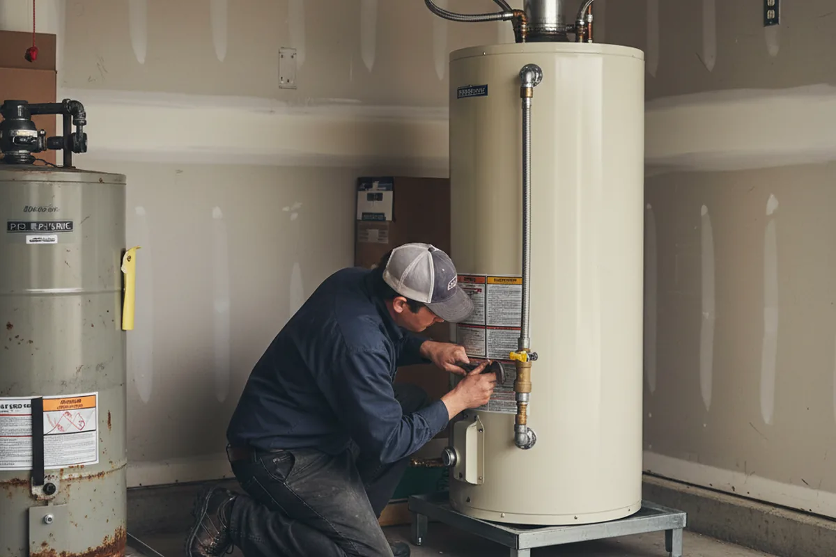 Water heater and shutoff valve replacement in Kamuela